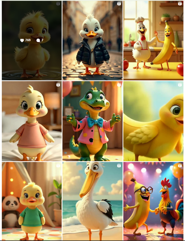 500+ Toddler Tales Animated Cartoon Reels Bundle