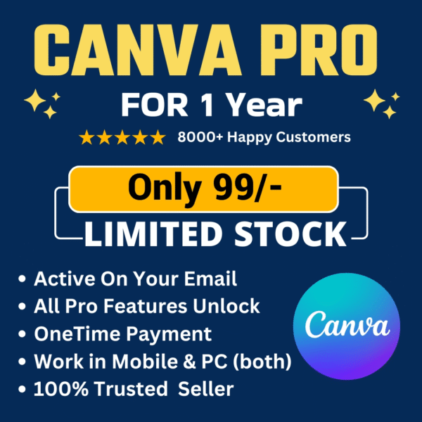 Canva Pro 1 Year Subscription on your own email