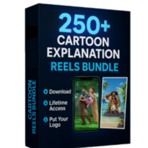 🔥NEW LAUNCH: 250+ Cartoon Hindi Explanation Reels Bundle