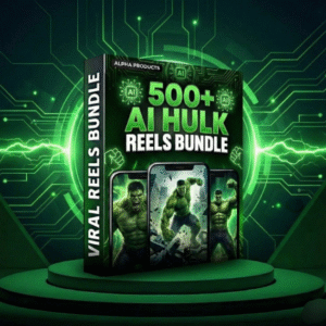 😜 500 AI Viral Hulk Reels Bundle to viral your social media 🔥